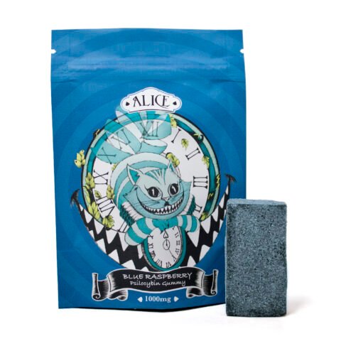 Blue Raspberry Mushroom Gummy